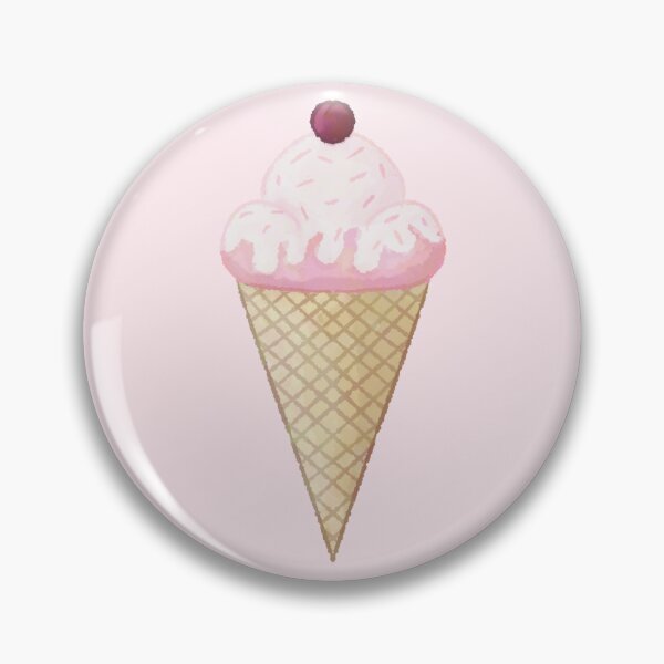 Item preview, Strawberry Ice Cream Cone designed and sold by SkyMayDraws.