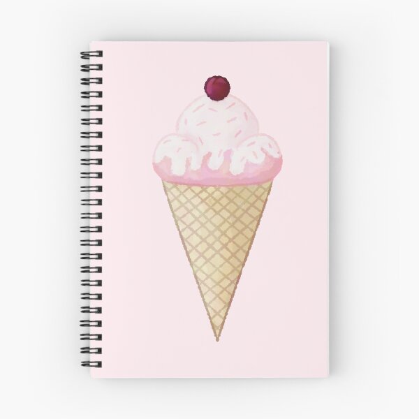 Item preview, Strawberry Ice Cream Cone designed and sold by SkyMayDraws.