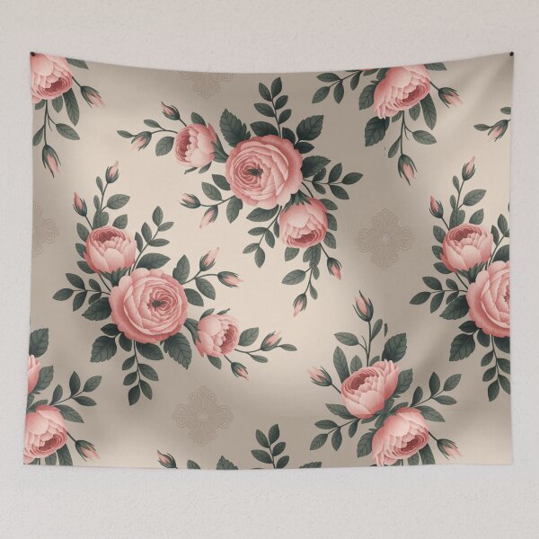 Item preview, Vintage floral pattern designed and sold by Ink And Inspire.