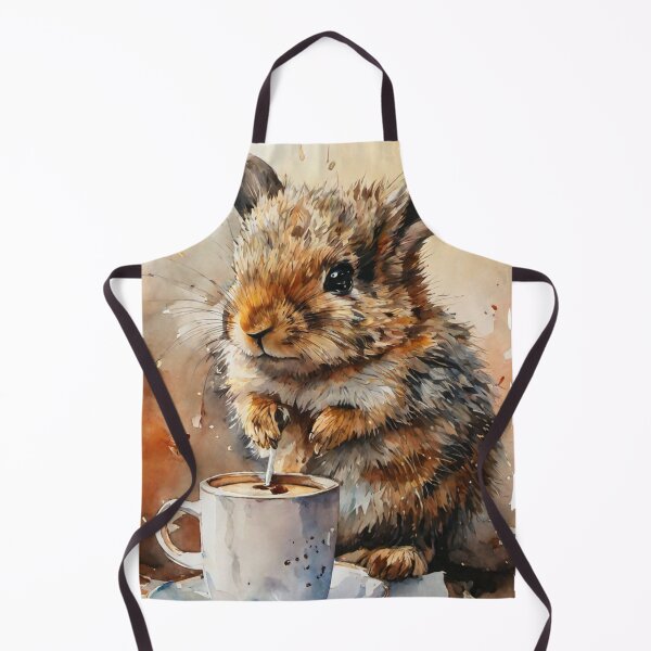 Item preview, Cute Little Animal with a Cup of Coffee designed and sold by Megaera8.