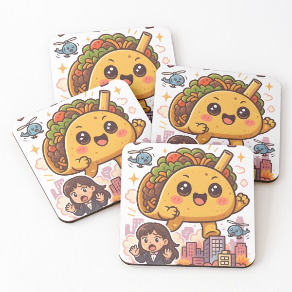 Item preview, Tacolord – Kawaii Chibi Taco Kaiju Parody Art designed and sold by Snackwear Apparel.