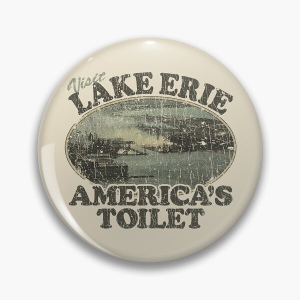 Item preview, Visit Lake Erie: America's Toilet 1972 designed and sold by AstroZombie6669.