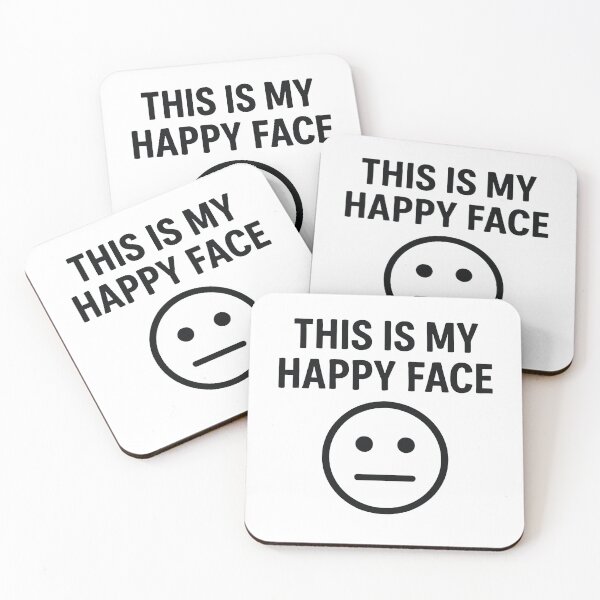 Item preview, This Is My Happy Face – Deadpan Humor Design designed and sold by negve.