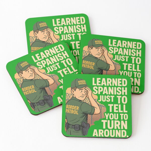 Item preview, Funny Border Patrol Officer – Confused But Still on Duty designed and sold by BestDetailer.