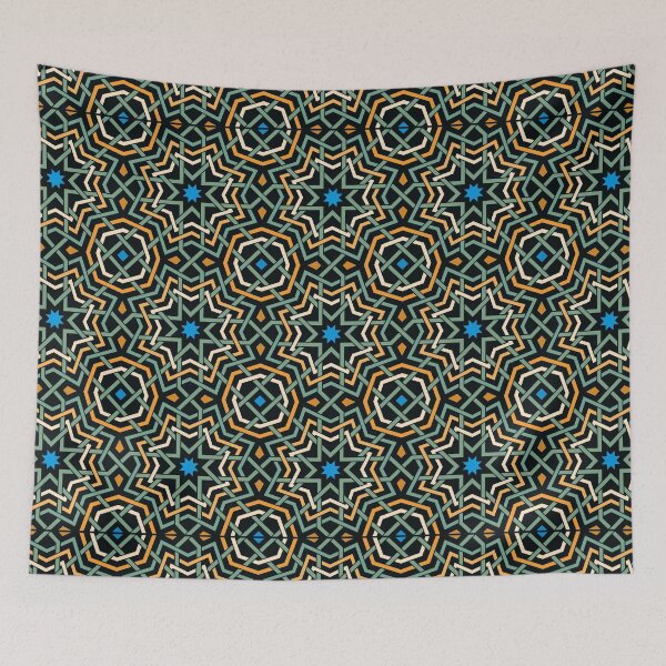 Item preview, "Neo-Arabesque: the Stars in Retro interloking lines and Symmetry" designed and sold by Tarjiart.