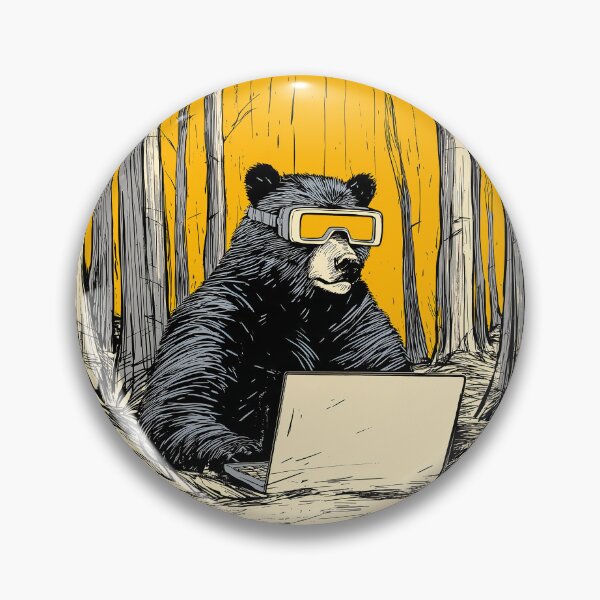 Item preview, Offline Mode: Engaged - Bear in Tech designed and sold by SteadyRolling.