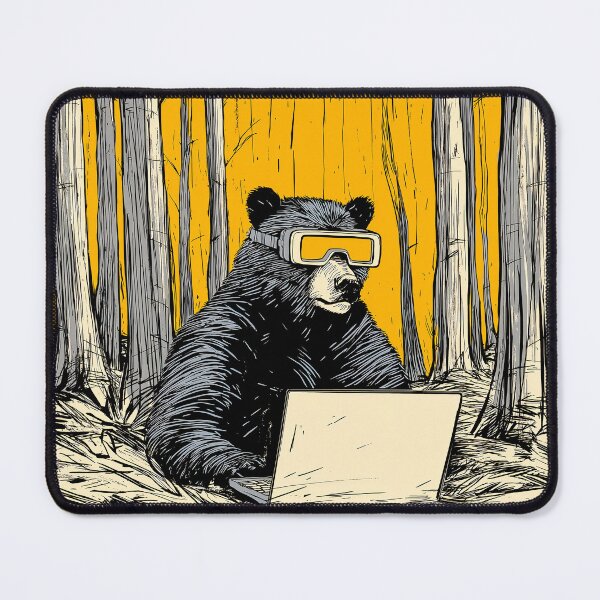 Item preview, Offline Mode: Engaged - Bear in Tech designed and sold by SteadyRolling.