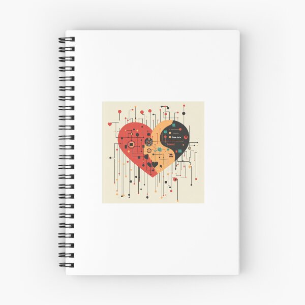 Item preview, Love Data – Circuit Heart Tech Art designed and sold by MelaDizayn.