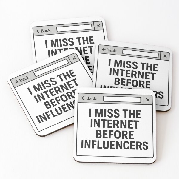 Item preview, I Miss the Internet Before Influencers – Nostalgic Meme Design designed and sold by negve.
