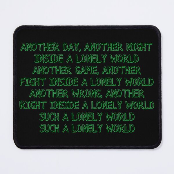 Item preview, Limp Bizkit Lonely World lyrics designed and sold by Megaera8.
