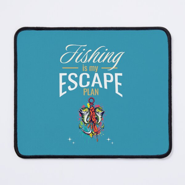 Item preview, Fishing is my escape plan Bassfish Fishing Love Fishing Bait Vibrant designed and sold by justine-bmw.