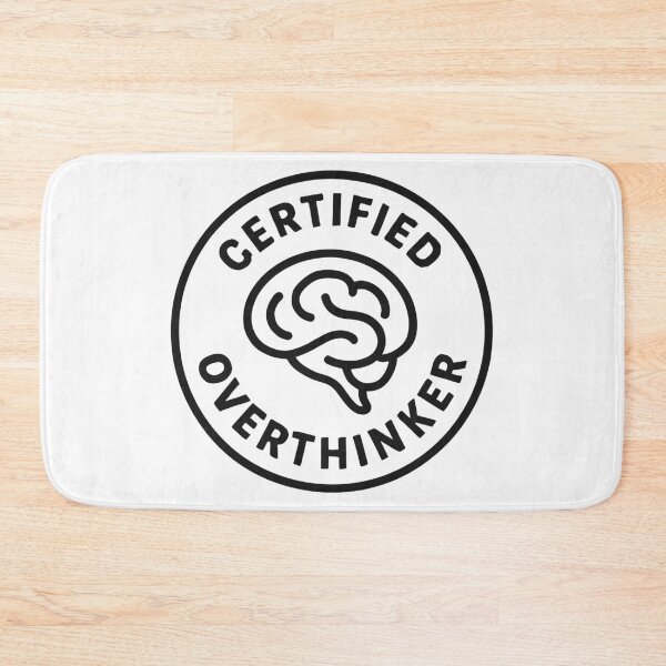 Item preview, Certified Overthinker™ – Funny Mental Achievement Badge designed and sold by negve.
