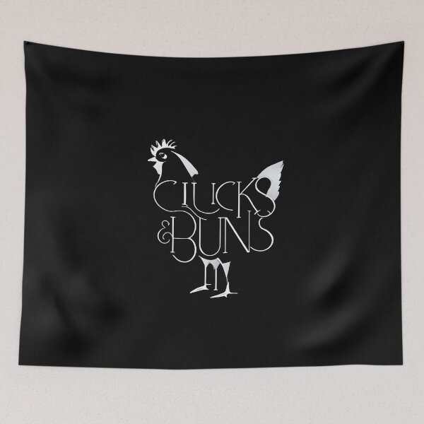 Item preview, Clucks & Buns Funny Chicken Typography Design designed and sold by Furr-n-Purr.