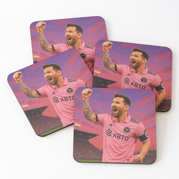 Item preview, Lionel Messi – Inter Miami (pink “10” jersey) designed and sold by Le Béret Bleu.