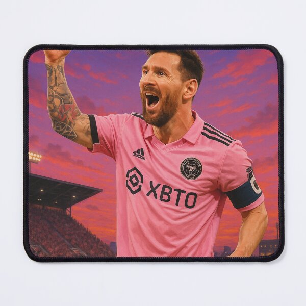 Item preview, Lionel Messi – Inter Miami (pink “10” jersey) designed and sold by Le Béret Bleu.