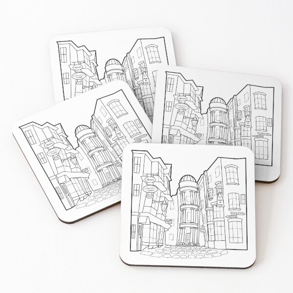 Item preview, HP Architecture - Diagon Alley Black and White designed and sold by Epicenter88.