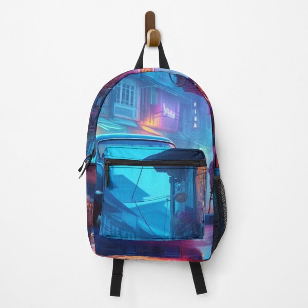 Item preview, Retro 1970s Tripoli – AI Artwork Colorful Streetside Café Scene for City Lovers, Travelers, and Vintage Enthusiasts designed and sold by knalpot-design.