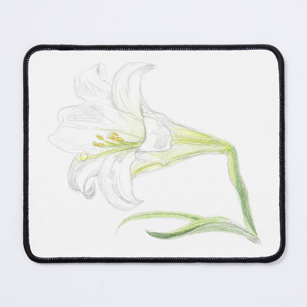 Item preview, Easter Lily 1: white flower. designed and sold by Dustwood-Media.