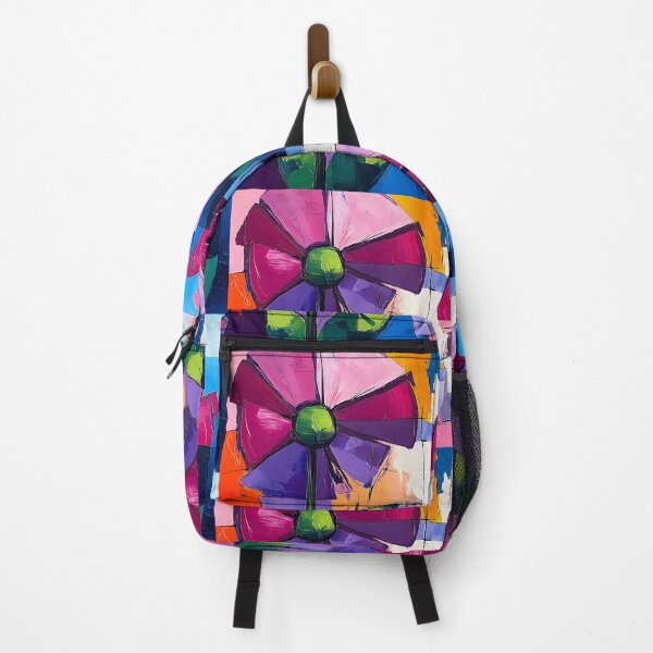 Item preview, Floral Radiance - Vibrant Blooms and Bold Geometric Shapes in a Colorful Abstract World designed and sold by OlfactoART Studio.