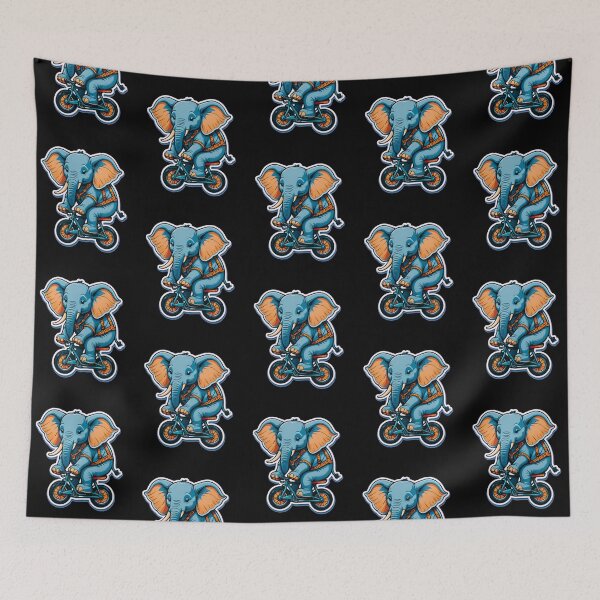 Item preview, Elephant on a bike!  designed and sold by TheDarkStone.