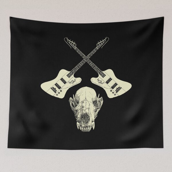 Item preview, Wolf Skull and Cross designed and sold by BassInstinct.