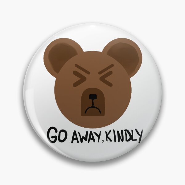 Item preview, Go Away Kindly – Grumpy Bear Sticker designed and sold by AniMayation.