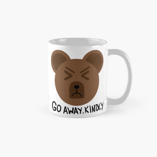 Item preview, Go Away Kindly – Grumpy Bear Sticker designed and sold by AniMayation.