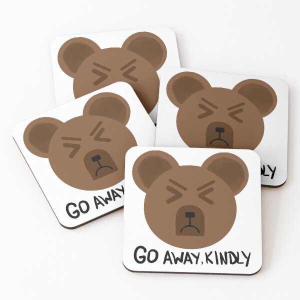 Item preview, Go Away Kindly – Grumpy Bear Sticker designed and sold by AniMayation.