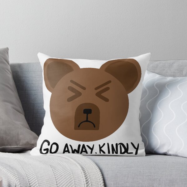 Item preview, Go Away Kindly – Grumpy Bear Sticker designed and sold by AniMayation.