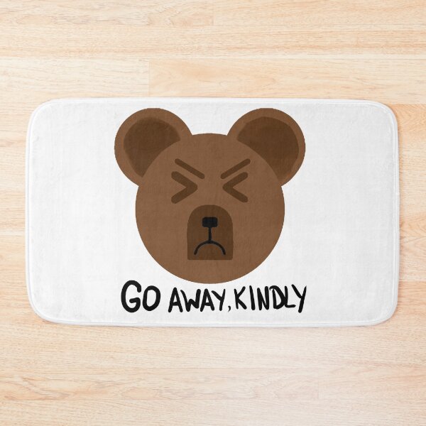 Item preview, Go Away Kindly – Grumpy Bear Sticker designed and sold by AniMayation.