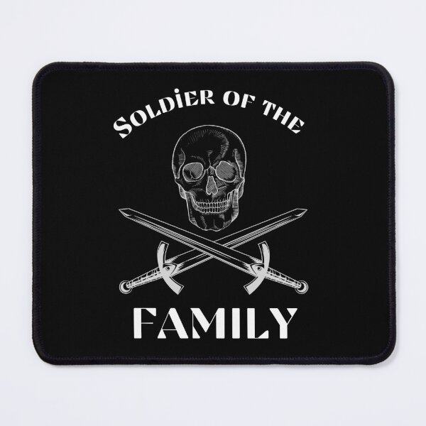 Item preview, Soldier Of The Family Crossed Swords Skeleton Design designed and sold by OldSkullDesigns.