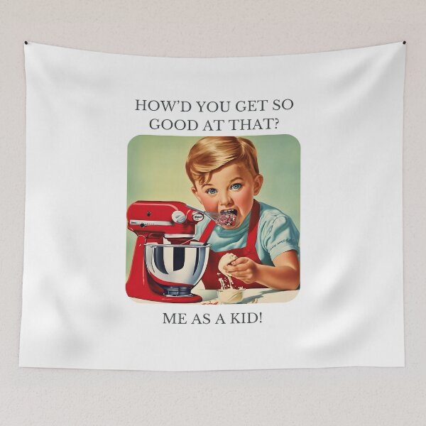 Item preview, How'd you get so good at that? Me as a kid! designed and sold by NicMacTees.