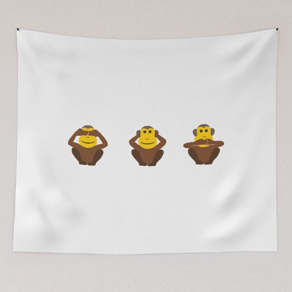 Item preview, See No Evil Hear No Evil Speak No Evil Monkeys designed and sold by obviouslogic.