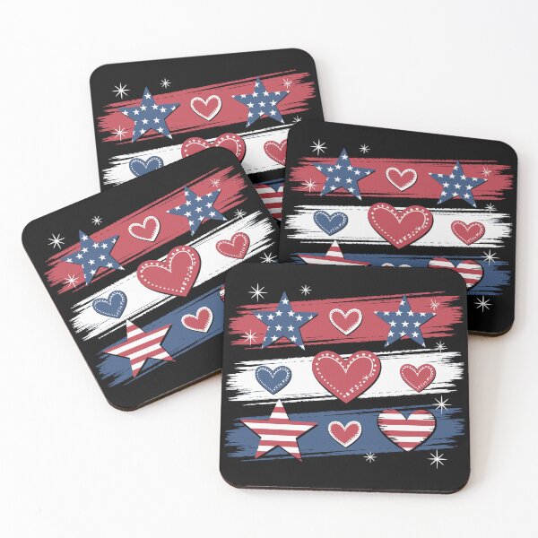 Item preview, Usa Stars and hearts in red designed and sold by jkrphoto.