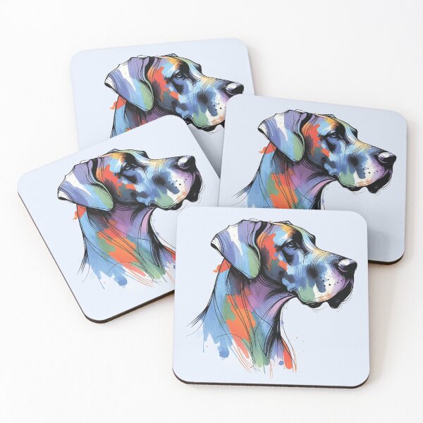 Item preview, Colorful dog. Dog breed. Pointer. Weimaraner. designed and sold by MagelliShop.