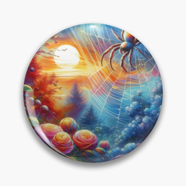 Item preview, Spring  landscape with spider and web of flowers,Bloom Boom,Spring,floral designed and sold by Expressions-Sel.