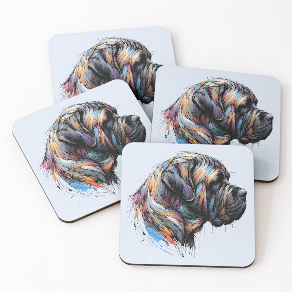 Item preview, Perro colorido. Raza de perro. Mastín. designed and sold by MagelliShop.