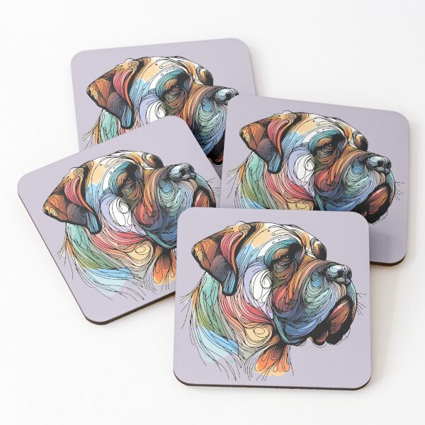 Item preview, Perro colorido. Raza de perro. Mastín. designed and sold by MagelliShop.