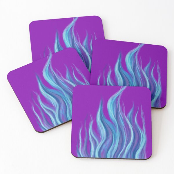 Item preview, Colourful Fire flames (Blue, purple) designed and sold by Scarlet Swan.