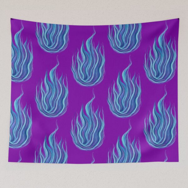 Item preview, Colourful Fire flames (Blue, purple) designed and sold by Scarlet Swan.