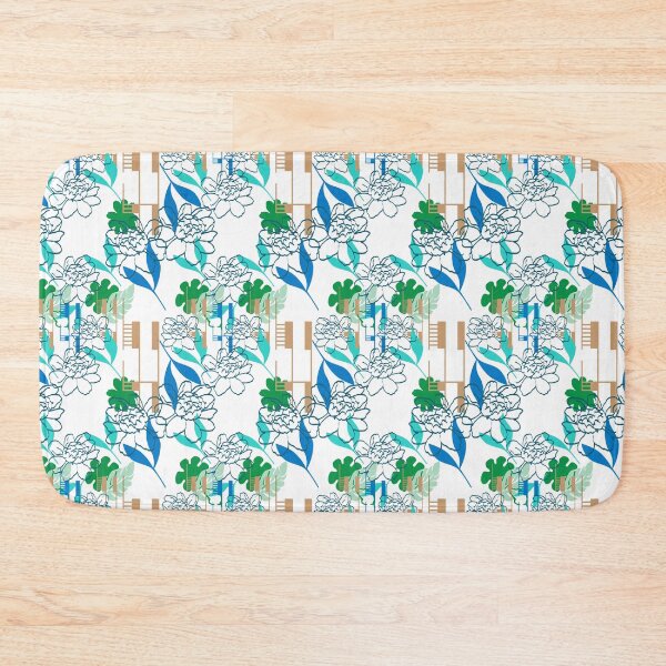Item preview, Modern Floral Tropical Pattern Seamless Repeat designed and sold by Sharon Schwalbe.