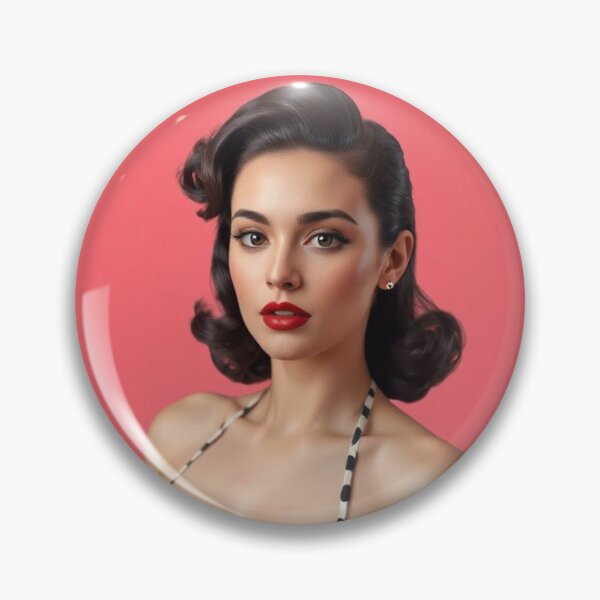 Item preview, Pin-up morena sexy en traje de baño de lunares designed and sold by MissSaylor.