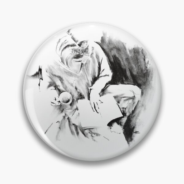 Item preview, Illuminated - Nadia reading, charcoal drawing designed and sold by Paul Davenport.