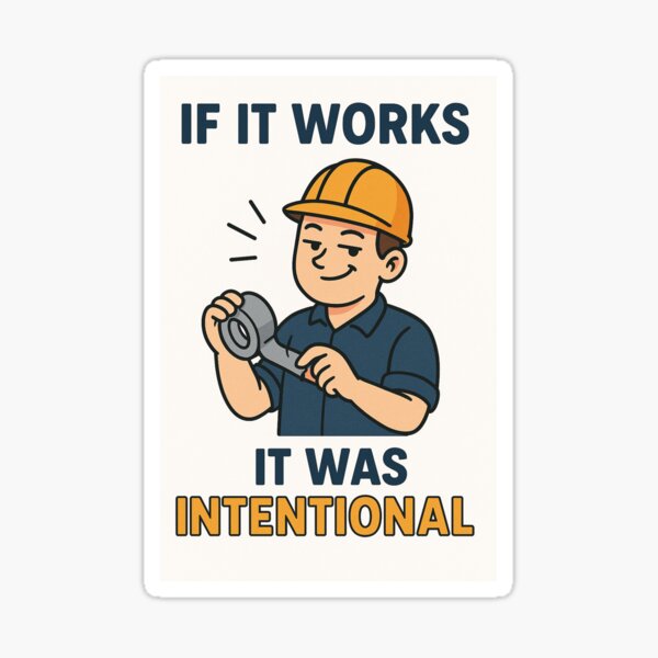 Item preview, If It Works, It Was Intentional designed and sold by Matteo-99.