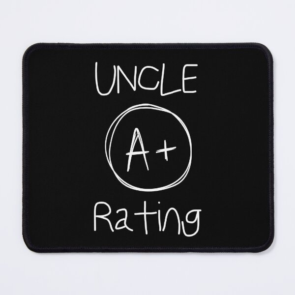 Item preview, Uncle A+ Rating Shirt, Funny Uncle Shirt designed and sold by Sleepy Cat Design.