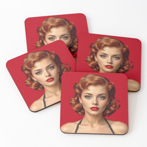 Item preview, Vintage Red Head Pin Up 1940's designed and sold by MissSaylor.