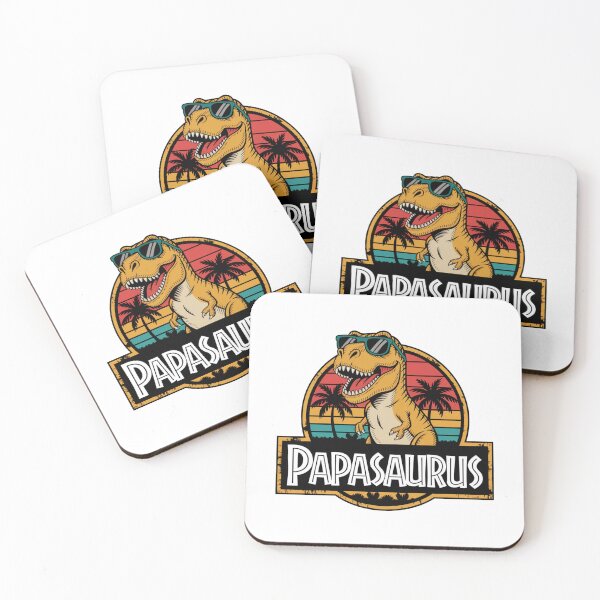 Item preview, Papasaurus T-Rex Dad Shirt – Funny Dinosaur Retro Vintage Tee for Fathers designed and sold by Colorful-Garden.