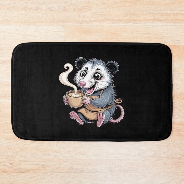 Item preview, Opossum barista. Caffe latte. designed and sold by designsbyaneta.