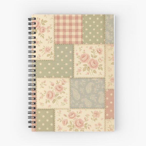 Item preview, Vintage Patchwork Quilt Seamless Floral Gingham Pattern designed and sold by Lily-and-Lyle.