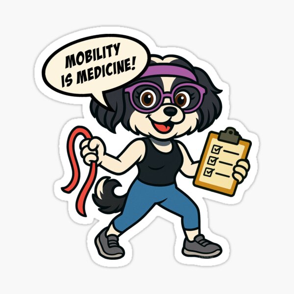 Item preview, Funny Shih Tzu Physical Therapist Art – “Mobility is Medicine” Dog Cartoon designed and sold by TMPender.